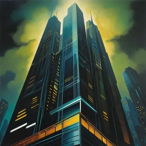 skyscraper,the skyscraper,oscorp,megacorporation,barad,cybertown,highrises,cybercity,skyscraping,metropolis,megacorporations,skyscrapers,tall buildings,arcology,gotham,skycraper,supertall,high rises,shadowrun,lexcorp,Art,Artistic Painting,Artistic Painting 27