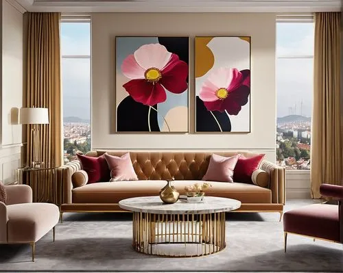 mahdavi,modern decor,contemporary decor,flower painting,minotti,retro modern flowers,mid century modern,marble painting,sitting room,interior decor,apartment lounge,decorative art,floral composition,living room,modern living room,interior decoration,livingroom,paintings,flower wall en,art deco,Conceptual Art,Daily,Daily 04