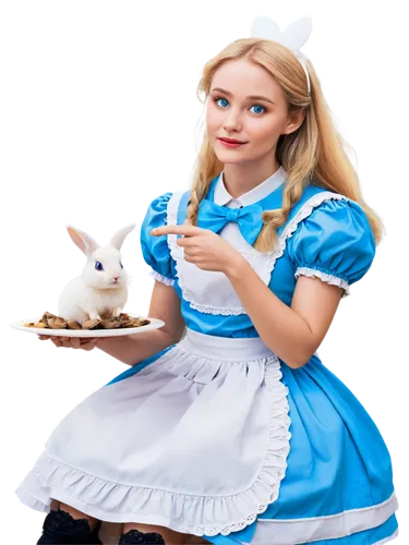 alice in wonderland,waitress,dorothy,dirndl,gretel,woman holding pie,dorthy,cinderella,maidservant,cendrillon,fairy tale character,fraulein,housemaid,maid,veruca,storybook character,colombina,porcelaine,doll kitchen,gretl,Illustration,Realistic Fantasy,Realistic Fantasy 25