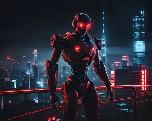 ironman,cyborg,cyberpunk,iron man,iron-man,nova,metropolis,futuristic,terminator,atom,scifi,cyber,sci-fi,sci - fi,sci fi,cybernetics,red matrix,iron,electro,echo,Illustration,Japanese style,Japanese Style 18