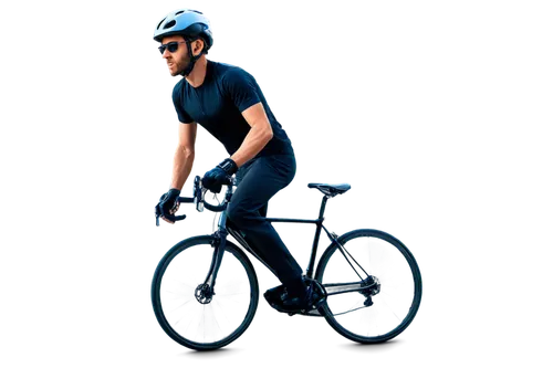 cyclist, young adult, athletic build, helmet, sunglasses, sports gloves, cycling shoes, road bike, dynamic pose, motion blur, urban background, morning light, high contrast, 3/4 composition, shallow d