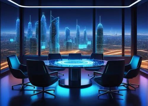 boardroom,board room,conference table,conference room,blur office background,meeting room,megacorporation,boardrooms,cybercity,roundtable,neon human resources,cyberport,modern office,futuristic landscape,megacorporations,cybertown,futuristic architecture,capcities,round table,background design,Illustration,Vector,Vector 15