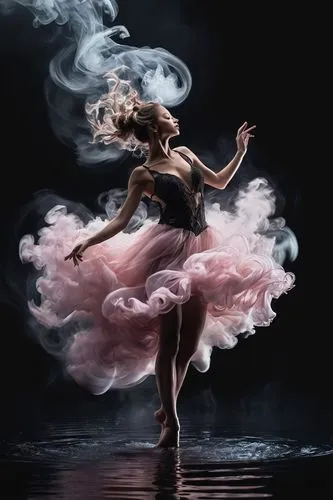 smoke dancer,twirling,ballet dancer,sylphs,dancer,ballerina girl,little girl twirling,danseuse,gracefulness,dance,fire dance,fire dancer,dancing flames,twirl,love dance,twirls,danse,dance silhouette,whirling,mystical portrait of a girl,Illustration,Realistic Fantasy,Realistic Fantasy 37