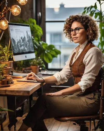 women in technology,secretarial,girl at the computer,programadora,place of work women,working space,inntrepreneur,in a working environment,office worker,credentialing,establishing a business,blur office background,workspaces,bussiness woman,pitchwoman,assistantship,deskjet,standing desk,secretariats,forest workplace,Illustration,Realistic Fantasy,Realistic Fantasy 13