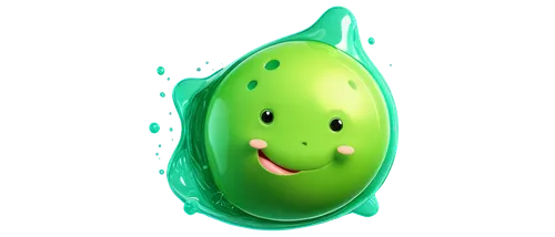 A cartoon stomach, solo, rounded shape, greenish-yellow color, gurgling sound waves, bubbles rising, shiny surface, 3D rendering, humorous expression, exaggerated features, comedic composition, vibran