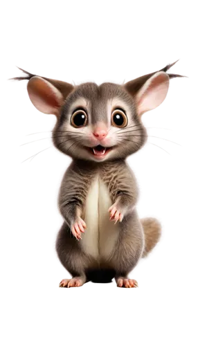 aye-aye,possum,jerboa,opossum,common opossum,sugar glider,rat,mouse lemur,virginia opossum,rataplan,splinter,marsupial,rat na,mouse,mammal,rodent,sciurus,dormouse,baby rat,squirell,Illustration,Vector,Vector 04