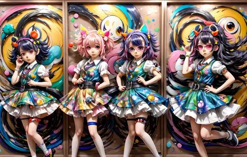 anime japanese clothing,vocaloid,harajuku,naginatajutsu,love live,music fantasy,fashion dolls,angels of the apocalypse,perfume,prismatic,four seasons,butterfly dolls,mural,artist doll,japanese kawaii,japanese idol,artist color,sugar candy,vivid,designer dolls