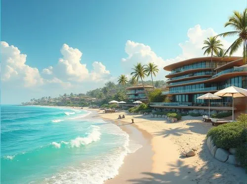 palmilla,beachfront,beach resort,dream beach,oceanfront,the hotel beach,ixtapa,caribbean beach,tropical beach,uluwatu,mayakoba,bali,beach landscape,kovalam,palmbeach,seaside resort,tulum,paradisus,cayard,vallarta,Photography,General,Realistic