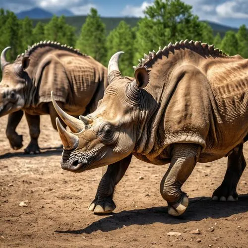 ceratopsians,dicynodonts,upregulates,ceratopsian,ceratopsid,triceratops,macrohon,centrosaurus,protoceratops,styracosaurus,gorgonops,ferugliotherium,sauropodomorphs,herbivorous,ornithischians,coelurosaurs,therizinosaurs,stegosaurs,ornithopods,pelycosaurs,Photography,General,Realistic