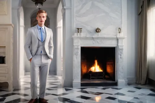 men's suit,suit trousers,suit of spades,fireplace,concierge,wedding suit,fireplaces,overcoat,the suit,a wax dummy,woman in menswear,suit actor,menswear for women,a black man on a suit,white-collar worker,aristocrat,fire place,frock coat,mantel,men's wear