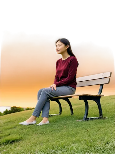 woman sitting,self hypnosis,man on a bench,girl sitting,depressed woman,woman thinking,girl in a long,to be alone,ruminating,bench,landscape background,outdoor bench,naturopathy,contemplate,drug rehabilitation,meditation,chair in field,meditative,park bench,praying woman,Illustration,Japanese style,Japanese Style 10