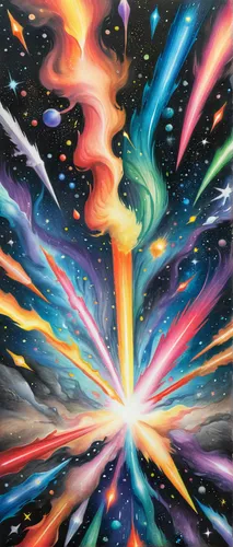 взрывы галактических масштабов,galaxy collision,psychedelic art,supernova,fireworks art,space art,electric arc,kaleidoscope art,kaleidoscope,interstellar bow wave,rainbow pencil background,chalk drawi