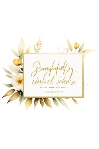 Sympathy card, white background, soft focus, golden border, gentle font, heartfelt message, watercolor flowers, delicate leaves, subtle texture, morning dew, natural light, 3/4 composition, shallow de