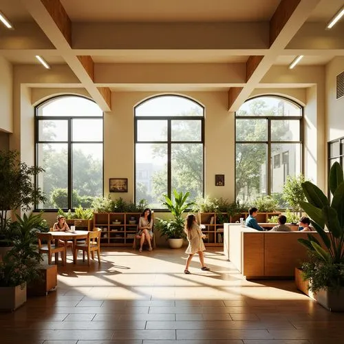 atriums,sunroom,orangery,conservatory,daylighting,study room,children's interior,lobby,conservatories,reading room,atrium,elderhostel,breakfast room,school design,orangerie,library,midcentury,university library,cafeteria,lunchroom