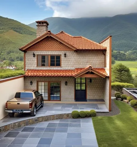 turf roof,roof landscape,roof tile,hovnanian,grass roof,folding roof,golf lawn,landscaped,house roof,house roofs,stucco wall,tiled roof,home landscape,slate roof,clay tile,beautiful home,house in moun