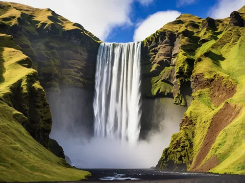 skogafoss,seljalandsfoss,eastern iceland,iceland,haifoss,wasserfall,brown waterfall,green waterfall,gufufoss,godafoss,water falls,waterfalls,water fall,bond falls,aaa,falls,kirkjufell river,united states national park,falls of the cliff,icelanders,Art,Classical Oil Painting,Classical Oil Painting 05