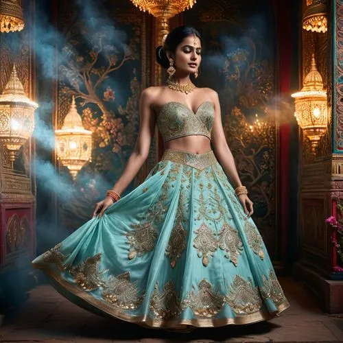 Eine Indische Tempeltänzerin,jasmine blue,diwali,cinderella,indian bride,quinceanera dresses,anushka shetty,bollywood,pooja,ball gown,radha,fairy tale character,oriental princess,bridal clothing,jasmi