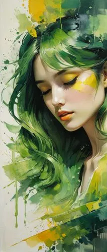 dryad,sonika,seelie,deviantart,grene,transistor,bunel,verte,watercolor paint strokes,fluidity,peinture,reen,faery,art painting,nel,world digital painting,chryste,greened,fantasy art,pacitti,Conceptual Art,Fantasy,Fantasy 03