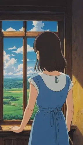 hosoda,studio ghibli,arrietty,shinbo,euphonious,chomet,Illustration,Japanese style,Japanese Style 14