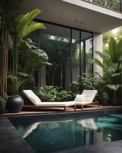 landscape design sydney,landscape designers sydney,tropical house,garden design sydney,amanresorts,tropical greens,pool house,tropical jungle,interior modern design,luxury home interior,philodendrons,wintergarden,tropics,contemporary decor,seminyak,philodendron,landscaped,swimming pool,conservatory,beautiful home,Conceptual Art,Daily,Daily 30