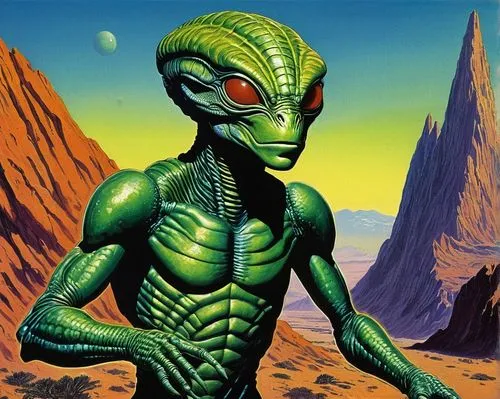 namurian,seti,silurian,extraterritorial,sleestak,alien warrior,alien,extraterrestrial,mekon,extraterrestrial life,terrax,cenobite,mogadorians,avp,tretchikoff,aliens,et,sulei,xenu,martian,Conceptual Art,Sci-Fi,Sci-Fi 20