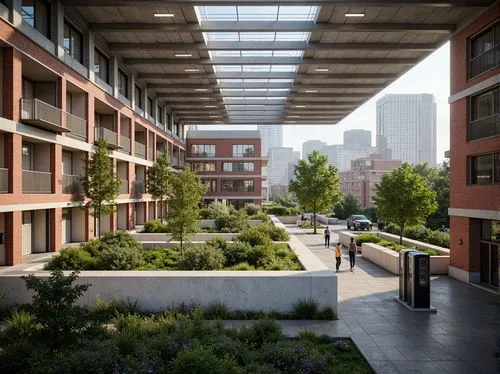 courtyards,courtyard,masdar,atriums,broadgate,calpers,transbay,esade,inside courtyard,bicocca,roof garden,aldersgate,kidbrooke,rigshospitalet,3d rendering,associati,rikshospitalet,chipperfield,corten steel,hafencity