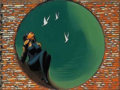 deathstroke,cutugno,aquaman,tennapel,dematteis,zauriel,siryn,murano,portal,mera,frame illustration,hawkman,symbiote,namor,cell,peacock,bird frame,bird of paradise,hawkgirl,merula,Illustration,Realisti