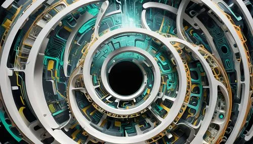 stargates,cyberscope,cyberview,cephalon,telos,toroid,silico,torus,cybernetic,spiral background,perpetuum,serpentis,cyberspace,encryptions,cyberia,portholes,biomechanical,cybernetically,collider,time spiral,Conceptual Art,Sci-Fi,Sci-Fi 24