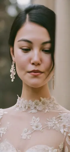 bridal jewelry,bridal accessory,miss vietnam,bridal,bridal dress,vietnamese woman,ao dai,bride,bridal clothing,asian woman,wedding details,quinceañera,dead bride,mulan,debutante,wedding frame,golden w