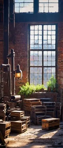 empty factory,industrial landscape,old factory,warehouses,manufactory,industrial ruin,industrial plant,warehouse,abandoned factory,factories,brickworks,factory bricks,sewing factory,brickyards,factory,industrial,lumberyard,industrial hall,bakery,rustic aesthetic,Illustration,Realistic Fantasy,Realistic Fantasy 04