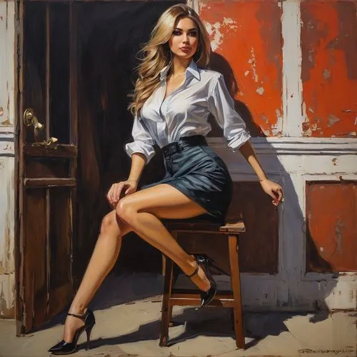 flirty seductive beautiful frivolous russian woman,an oil painting of a beautiful woman posing,donsky,vettriano,pushkina,nestruev,rahimov,dmitriev,Conceptual Art,Fantasy,Fantasy 15