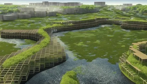 artificial island,artificial islands,floating islands,ancient city,city moat,virtual landscape,terraforming,water cube,maya city,underground lake,futuristic landscape,eco-construction,urban development,city wall,biome,kirrarchitecture,city walls,maya civilization,gunkanjima,military fort