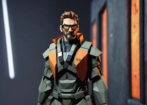 half life,infiltrator,enforcer,high-visibility clothing,lando,combat medic,cyber glasses,mercenary,medic,shepard,maul,terminator,vendor,steel man,3d man,merc,male character,alien warrior,pilot,cyberpunk,Unique,Paper Cuts,Paper Cuts 02