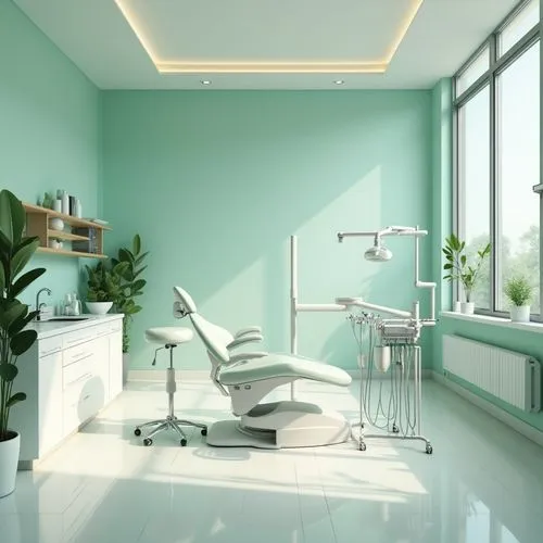 periodontist,beauty room,salon,3d rendering,treatment room,consulting room,hairdressing salon,aestheticians,doctor's room,dental care,therapy room,electrochromic,dentists,beauty salon,barber beauty shop,dentist,aesthetician,implantology,labiodental,daylighting,Photography,General,Realistic