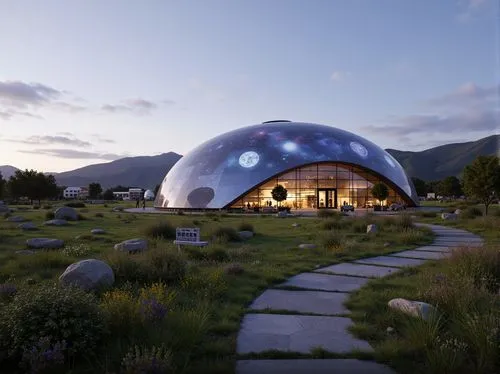 earthship,biosphere,biospheres,snohetta,superadobe,futuristic art museum,chemosphere,planetarium,musical dome,planetariums,universum,futuristic architecture,hahnenfu greenhouse,roof domes,igloos,etfe,arrowtown,odomes,cardrona,domes