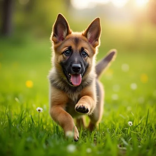 dog running,cute puppy,running dog,german shepherd dog,cheerful dog,dog playing