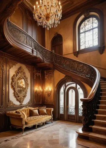 opulently,opulent,ornate room,luxury home interior,opulence,mansion,palatial,staircase,luxury property,chateau,poshest,palladianism,chateauesque,luxurious,luxury home,luxury,outside staircase,ornate,winding staircase,interior design,Illustration,Paper based,Paper Based 03