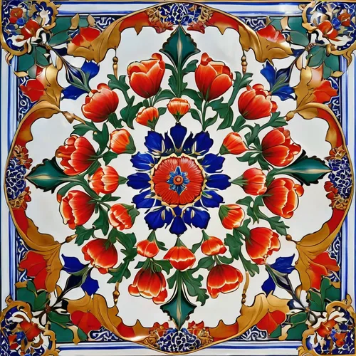 floral rangoli,rangoli,spanish tile,floral ornament,khokhloma painting,ceramic tile,tile,mandala,terracotta tiles,ceramic floor tile,ceramic hob,flower pattern,khamsa,mandala flower,ottoman,persian,tibetan,russian folk style,flower painting,flower fabric,Photography,General,Realistic