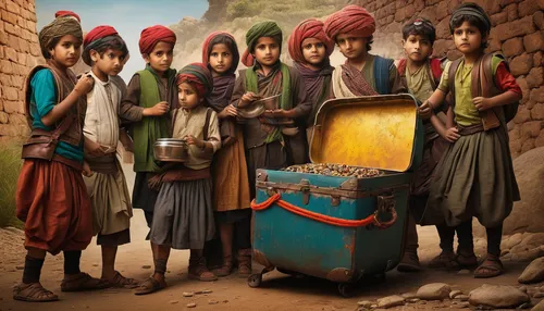 nomadic children,nomadic people,orientalism,snake charmers,dholak,indian art,rajasthani cuisine,fetching water,oil painting on canvas,children studying,india,seven citizens of the country,tandoor,school children,millet,child labour,orphans,world digital painting,rajasthan,indian filter coffee,Photography,Documentary Photography,Documentary Photography 13