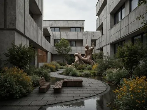 rigshospitalet,hepworth,aldermanbury,the garden society of gothenburg,lasdun,lubetkin,courtyards,umist,rikshospitalet,schulich,corten steel,sfu,brutalist,langara,ubc,roehampton,landscaped,uvic,barbican,courtyard