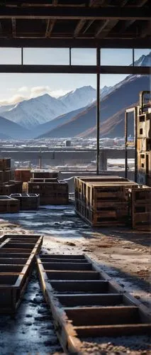 cargo port,ship yard,industrial landscape,boat yard,saltworks,salt farming,lumberyards,docks,salt farm,sawmill,salt extraction,cosmodrome,cannery,pyramiden,dock,salt desert,mining facility,boatyards,barentsburg,boat dock,Conceptual Art,Daily,Daily 02