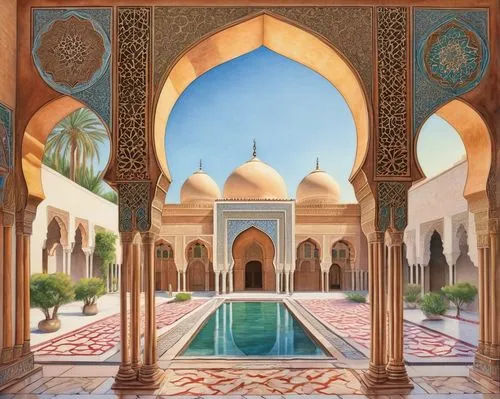 alhambra,persian architecture,mihrab,islamic architectural,king abdullah i mosque,la kasbah,kashan,riad,karakas,deruta,quasr al-kharana,kasbah,meknes,sultan qaboos grand mosque,hrab,andalus,marrakesh,morocco,mamounia,kanawa,Conceptual Art,Daily,Daily 17