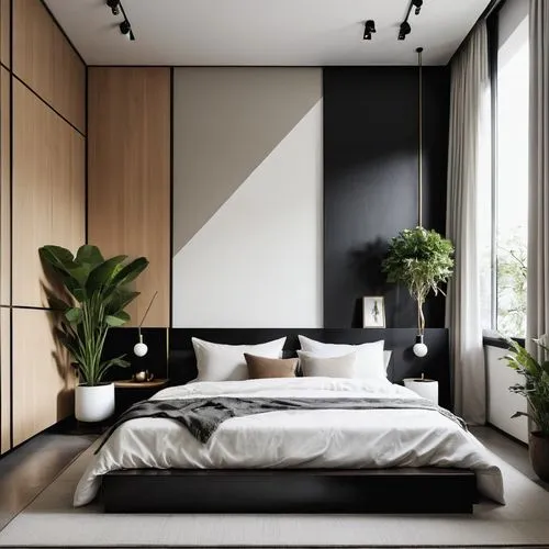 modern room,modern decor,contemporary decor,bedroom,headboards,bedrooms,chambre,interior modern design,sleeping room,loft,geometric style,black bamboo,interior design,guest room,roominess,headboard,modern style,interiors,modern minimalist lounge,guestroom,Photography,General,Realistic