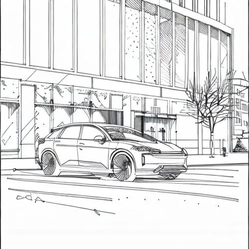 coloring page,car drawing,arrow line art,mono-line line art,pencils,car outline,illustration of a car,office line art,bmwi3,wireframe,mono line art,electric mobility,star line art,concept art,autonomo