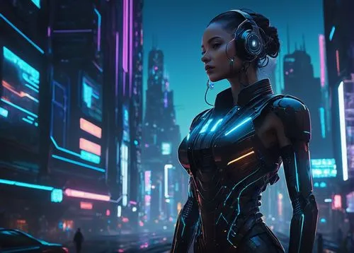 liara,cyberpunk,cyberia,cyberangels,cybercity,nanites,afrofuturism,tron,futuristic,polara,cybernetic,asari,valerian,cybertown,scifi,cybernetically,cyberian,cybersmith,synthetic,cyberworld,Conceptual Art,Sci-Fi,Sci-Fi 11