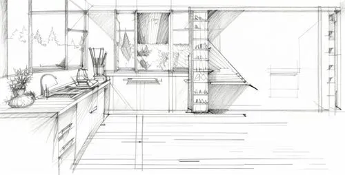 kitchen,kitchen interior,the kitchen,kitchen design,pantry,scullery,kitchen work,kitchens,kitchen shop,kitchenette,sketchup,chefs kitchen,underdrawing,frame drawing,big kitchen,roughs,dumbwaiter,kitchenware,pencilling,kitchen counter,Design Sketch,Design Sketch,Pencil Line Art