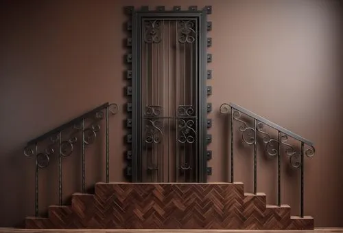 balusters,wooden stair railing,wrought iron,winding staircase,newel,escalera,Photography,General,Realistic