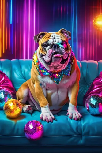 toy bulldog,bulldog,peanut bulldog,easter dog,continental bulldog,christmas balls background,disco,mardi gras,party animal,renascence bulldogge,colorful foil background,dwarf bulldog,color dogs,the french bulldog,christmasbackground,easter background,pug,christmas wallpaper,british bulldogs,australian bulldog,Illustration,Realistic Fantasy,Realistic Fantasy 38