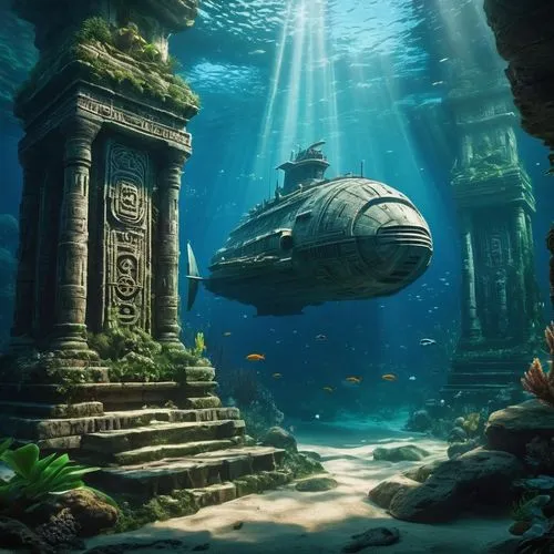 underwater oasis,underwater landscape,underwater playground,sunken church,atlantis,underwater background,underwater world,aquarium,atlantik,ocean underwater,marine tank,submerged,sunken boat,under sea,fantasy picture,sunken ship,undersea,nautilus,under the sea,under the water,Photography,General,Natural