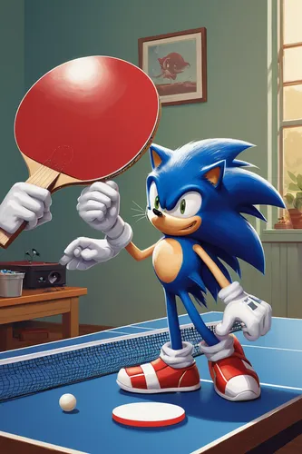 table tennis,sonic the hedgehog,ping-pong,ping pong,para table tennis,sega,domesticated hedgehog,sega genesis,sega mega drive,painting eggs,pizza service,table tennis racket,sega master system,red cooking,air hockey,beer pong,cooking,game illustration,sauce pan,cookery,Conceptual Art,Fantasy,Fantasy 09